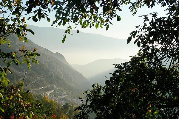 The Poqueira valley seen from Bubion