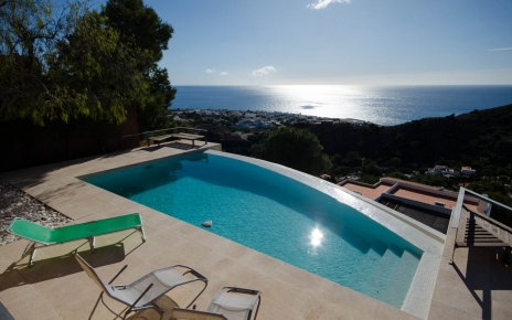 The pool is totally private and not overlooked