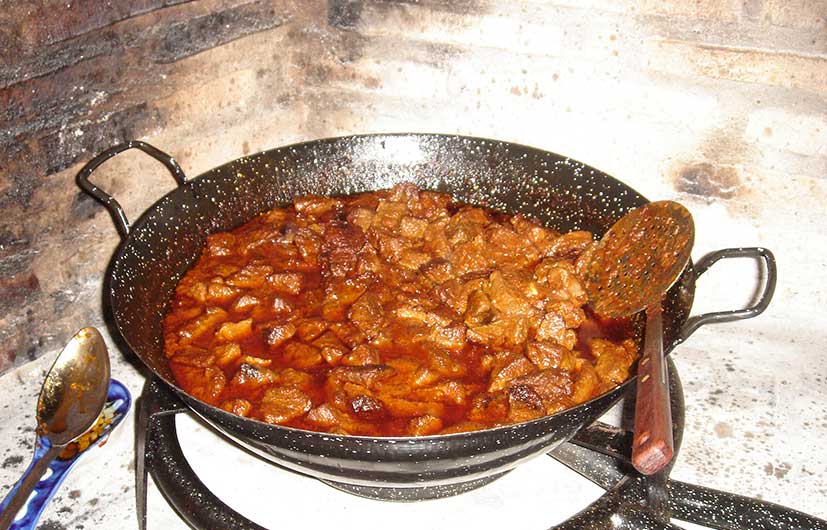 Carne al desarreglo preparacion